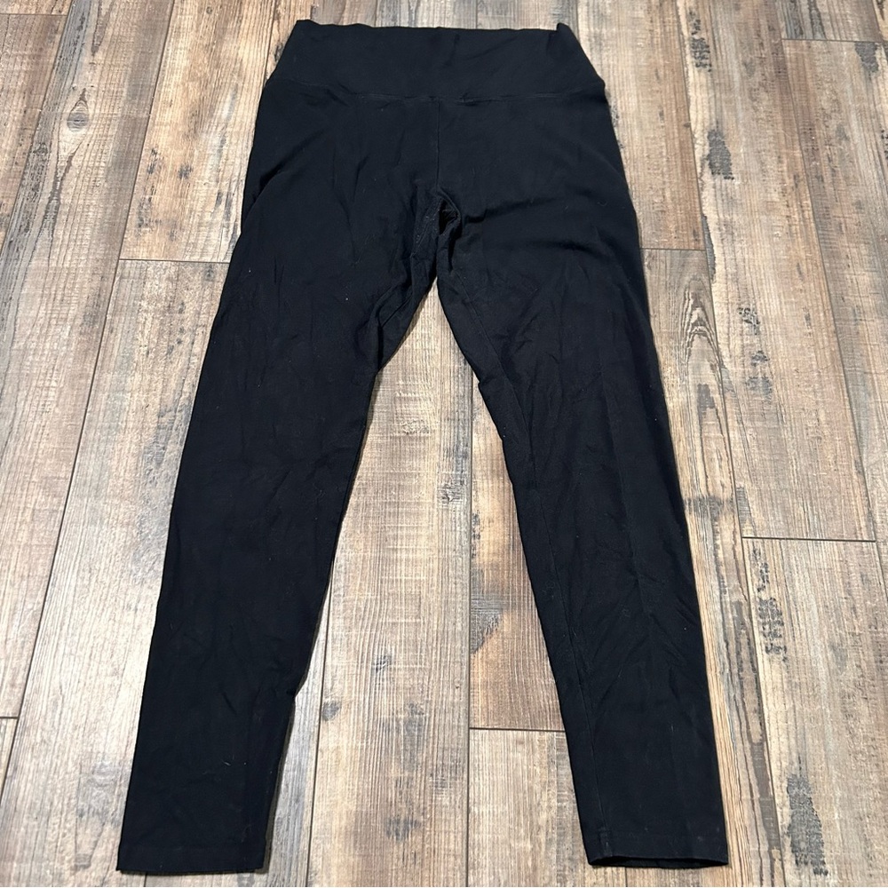 AERIE Chill Play Move Black Leggings Size Large Long